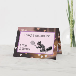 Cartão De Festividades Love Tênis Squirrel