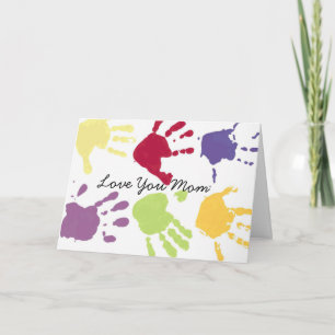 Cartão De Festividades Love You Mom Valentine's Card