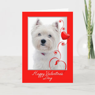 Cartão De Festividades Love You More! Westie Valentine