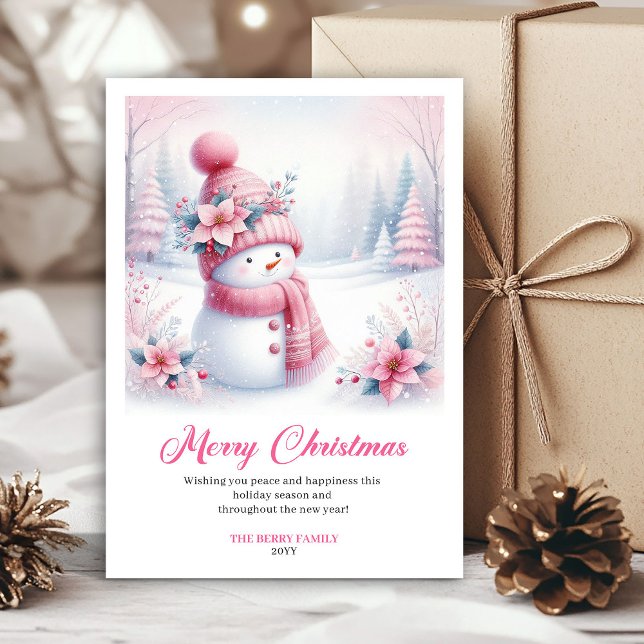 Cartão De Festividades Lovely Snowy Forest Kids Printable Christmas Card (Lovely Snowy Forest Kids Printable Christmas Greeting Card

)