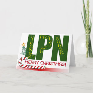CARTÃO DE FESTIVIDADES LPN CHRISTMAS LICENCIOU ENFERMEIRO PRÁTICO