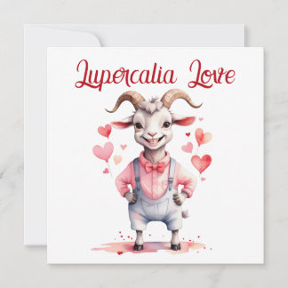 Cartão De Festividades Lupercalia Love Sweet Goat Hearts Valentine's Day