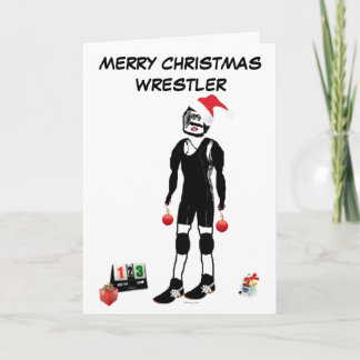 Cartão De Festividades Lutador do Feliz Natal