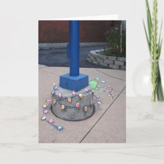 Cartão De Festividades Luz-Amarrando Sluggo