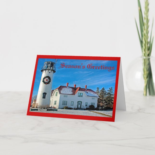 Cartão De Festividades Luz de Chatham - os cumprimentos da estação (Frente)