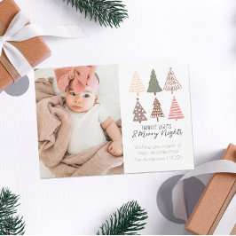 Cartão De Festividades Luzes brilhantes e Feliz Noites Feriado Fresco