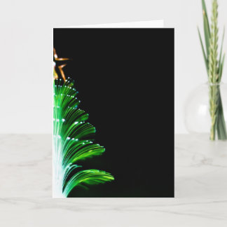 Cartão De Festividades Luzes da árvore de Natal