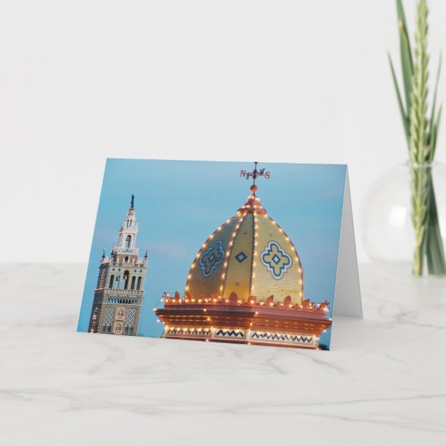 Cartão De Festividades Luzes da plaza do clube de Kansas City (Frente)