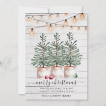 Luzes de Cordas de Árvores de Natal Rustic Wood