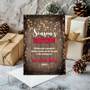 Cartão De Festividades Luzes de fada russa do país natal