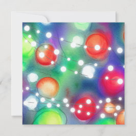 Cartão De Festividades Luzes de Natal