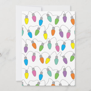 Cartão De Festividades Luzes de Natal