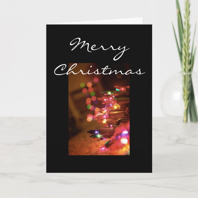 Cartão De Festividades Luzes de Natal [Cartão de Natal] (Frente)