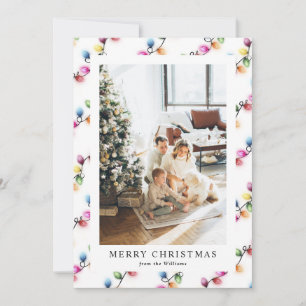 Cartão De Festividades Luzes de Natal Coloridas e Brilhantes Foto