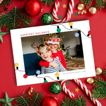 Luzes de Natal Coloridas Modernas Uma Foto