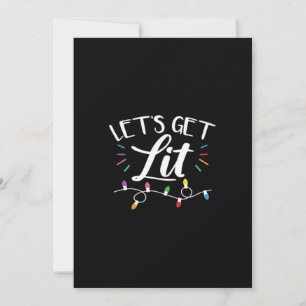 Cartão De Festividades Luzes de Natal Humor Vamos Ficar Iluminados Essenc