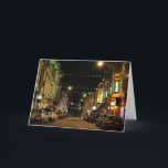 Cartão De Festividades Luzes de Natal na praia norte, San Francisco, CA<br><div class="desc">O Natal está vindo à vizinhança favorita do papai noel. Veja minha loja para outras imagens puras de San Francisco!</div>