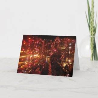 Cartão De Festividades Luzes de San Antonio Riverwalk