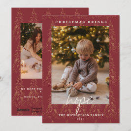 Cartão De Festividades Luzes Douradas Bokeh Natal Especiaria Vermelha 2 F