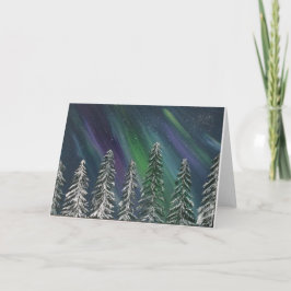 Cartão De Festividades Luzes nortes, Aurora Borealis