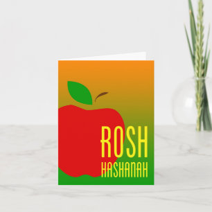 Cartão De Festividades maçã rosh hashanah