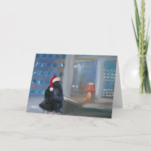 Cartão De Festividades Macaco de Natal