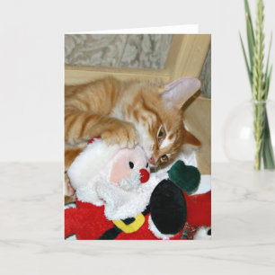 Cartão De Festividades Mad at Santa