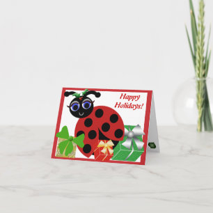 Cartão De Festividades Madeleine Toon Ladybug Holiday Card