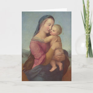 Cartão De Festividades Madonna and Child (The Tempi Madonna) by Raphael
