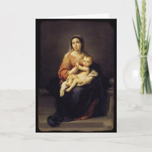 Cartão De Festividades Madonna and Child - Virgin Mary - Murillo