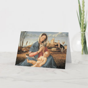 Cartão De Festividades Madonna com a Criança Cristo