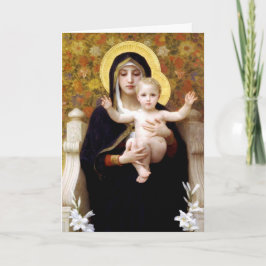 Cartão De Festividades Madonna & criança pelo Natal religioso de