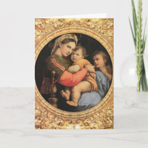 Cartão De Festividades Madonna with Christ Child