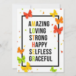 Cartão De Festividades Mãe