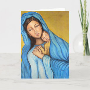 Cartão De Festividades Mãe abençoada