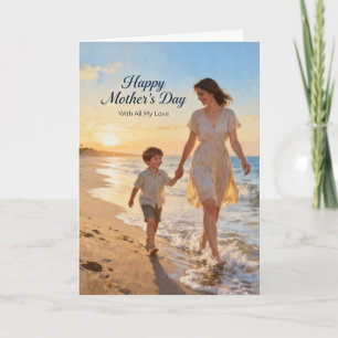 Cartão De Festividades Mãe e Filho Dia das Mães