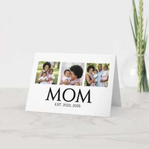 Cartão De Festividades Mãe Estabeleceu Letras Maiúsculas Branco 3 Foto Di