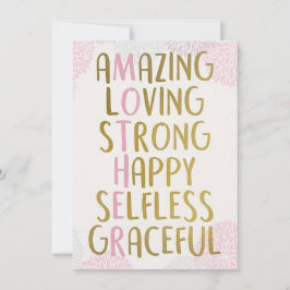 Cartão De Festividades Mãe Incrível