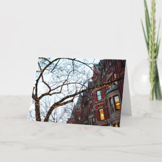 Cartão De Festividades MÃES de Boston durante os feriados