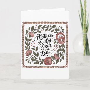 Cartão De Festividades Mães Escultam Almas Com Amor