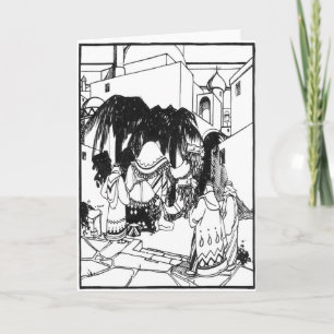 Cartão De Festividades Magi na Caravansaria