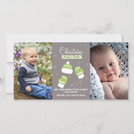 Cartão De Festividades Magia de Natal Personalizada para o Envernverno Fo