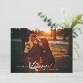 Cartão De Festividades Magia Holiday Season Modern Photo Modern