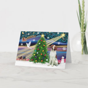Cartão De Festividades Magic Brittany Spaniel