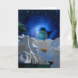 Cartão De Festividades Mágica da Noite de Natal