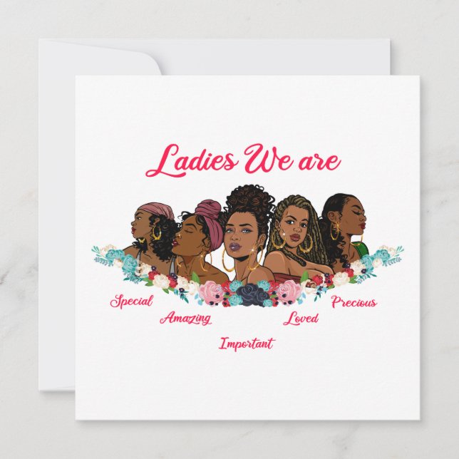 Cartão De Festividades Mágica menina negra, pata de melanina, irmã, esqui (Frente)