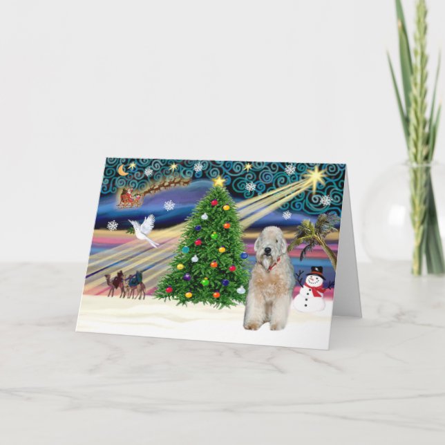 Cartão De Festividades Mágica Xmas - Roda Terrier - Personalizada (Frente)