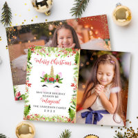 Magical Unicorn Christmas Holly Berries 2 Foto