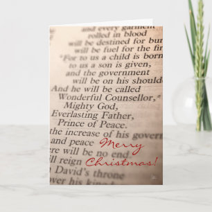 Cartão De Festividades Magnífico Conselheiro, Poderoso Deus v.2 [Natal C