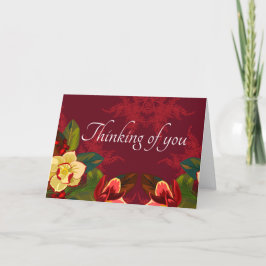 Cartão De Festividades Magnolia Impressão Pensando em você — personalizáv